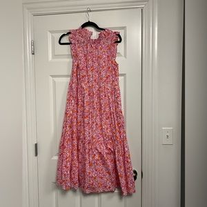 J.Crew size 0 tiered ruffle midi dress